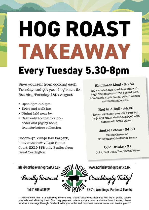 The Home Of Hog Roasts in North Devon Call 01805 603 909